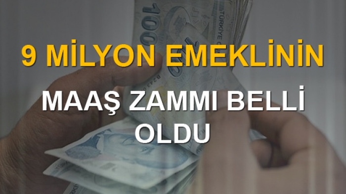 Emeklilerin zam oranı belli oldu