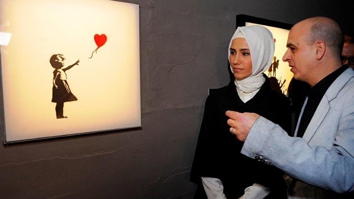 Sümeyye Erdoğan'dan Banksy yorumu: Bütün dünyaya ibret olacak bir şey