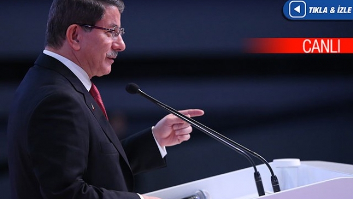 BAŞBAKAN DAVUTOĞLU KONUŞUYOR