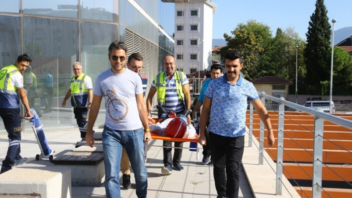 Denizli Büyükşehir'den gerçeği aratmayan tatbikat