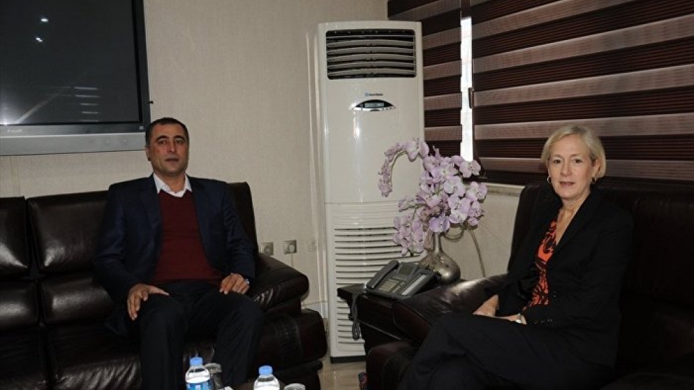 ABD'nin Adana Konsolosu'ndan görevden alınan DBP'li başkana ziyaret