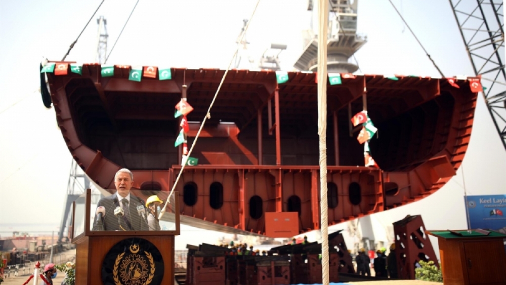 Pakistan için üçüncü Türk savaş gemisinin inşası başladı