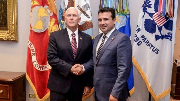 Pence, Zaev isim anlaşmasının bölgede 'daha fazla güvenlik' sağlanacağını söyledi