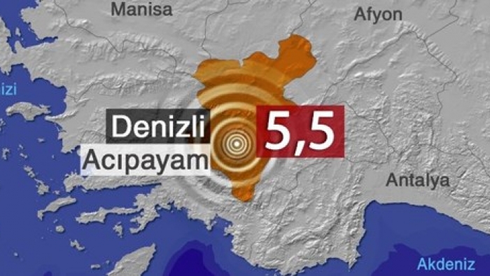 SON DAKİKA: Denizli'de 5,5'lik deprem