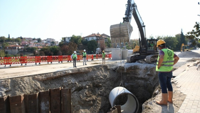 Vatandaşlardan alt yapı çalışmasına tam destek